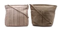 Two Bottega Venetta Intrecciato Leather Bags,