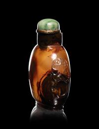 Three Agate Snuff Bottles