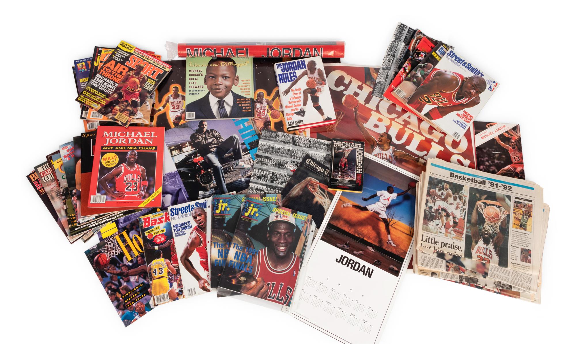 A Large Group of Vintage Michael Jordan Ephemera,