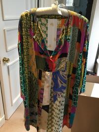 An Etro Multicolor Silk Dress, SIze 42.