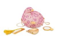 JUDITH LEIBER, PINK GROUSE MINAUDIÈRE