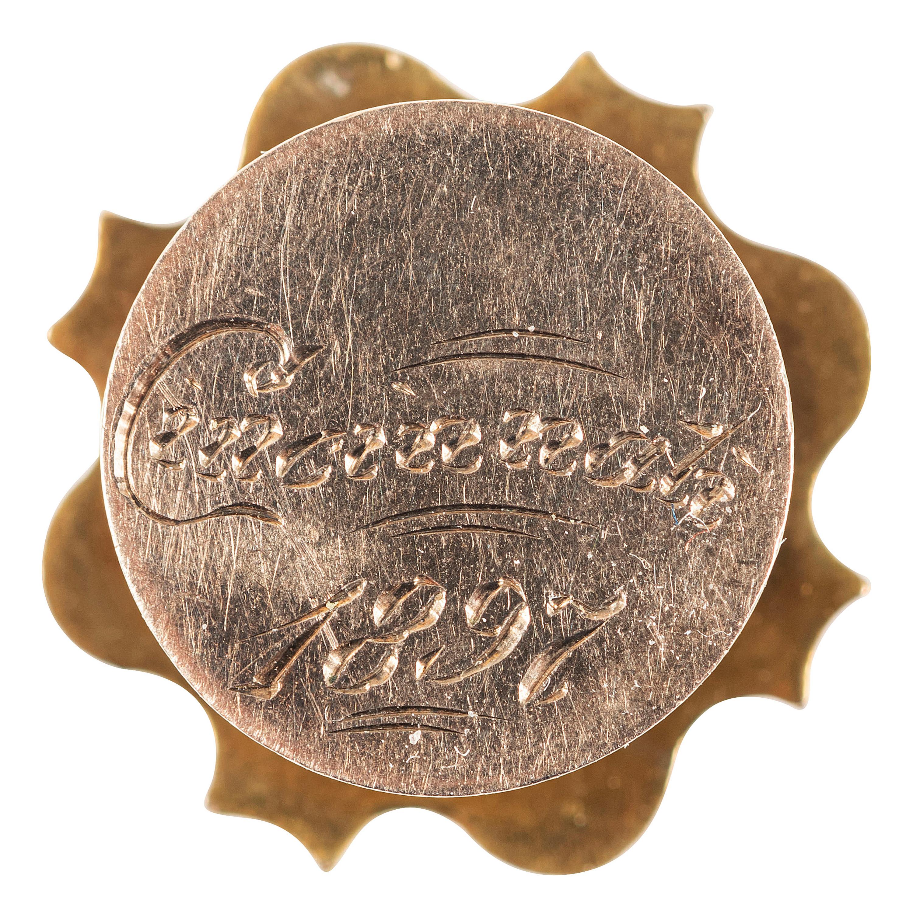 [LINCOLN, Mary Todd (1818-1882)]. A group of 3 items descended directly in the family of Robert Todd Lincoln Beckwith, last male descendent of Abraham Lincoln, including a silver thimble attributed to Mary Todd Lincoln.