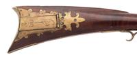 Highly Adorned Lehigh Valley Flintlock Rifle Attributed to Adam Knutz