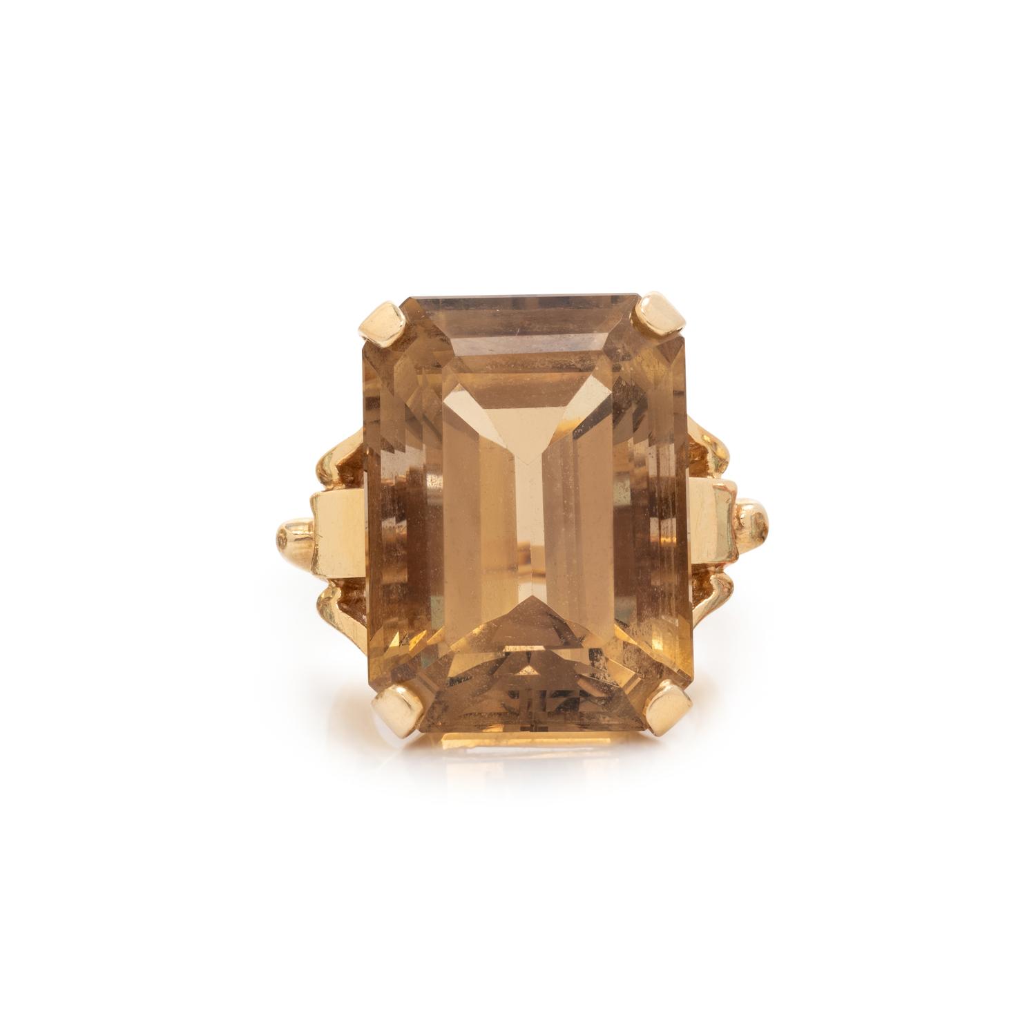 SMOKEY QUARTZ RING