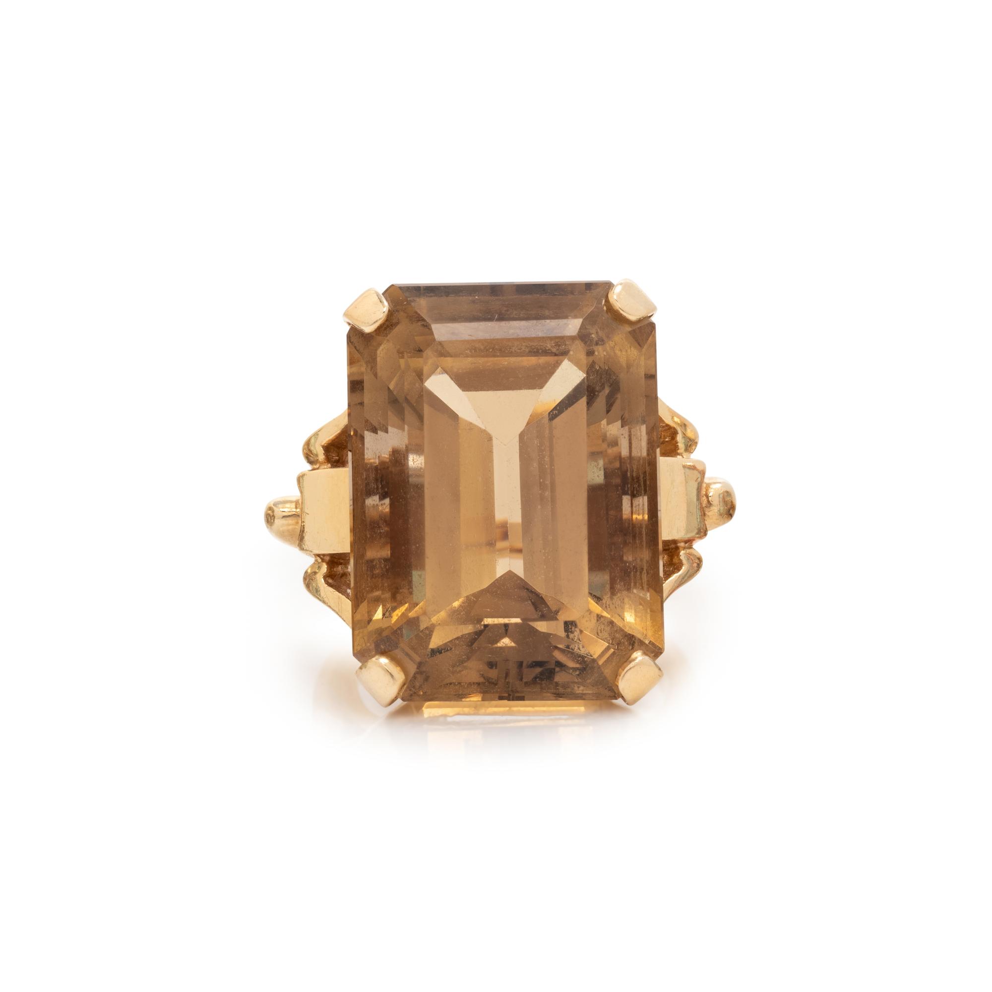 SMOKEY QUARTZ RING