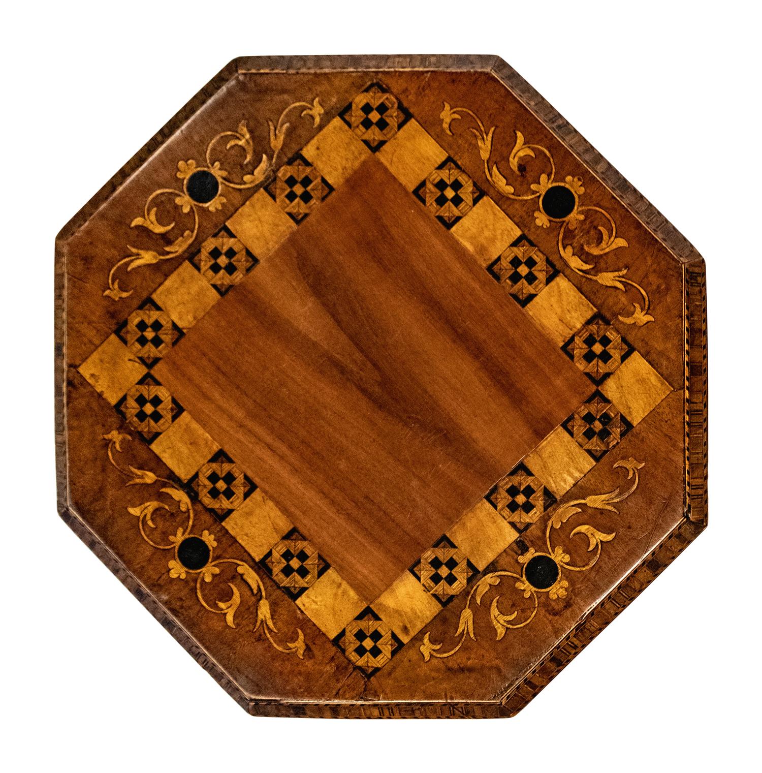 A Victorian Marquetry Sewing Table
