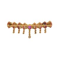 RUBY AND DIAMOND BROOCH