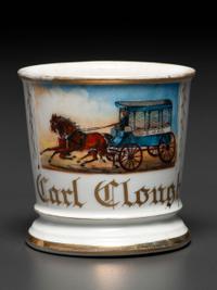 A Mailman's Porcelain Occupational Shaving Mug