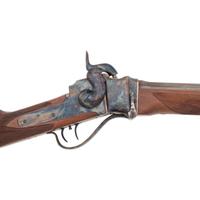 Davide Pedersoli Sharps .54 Caliber Percussion Rifle with Case and Accessories
