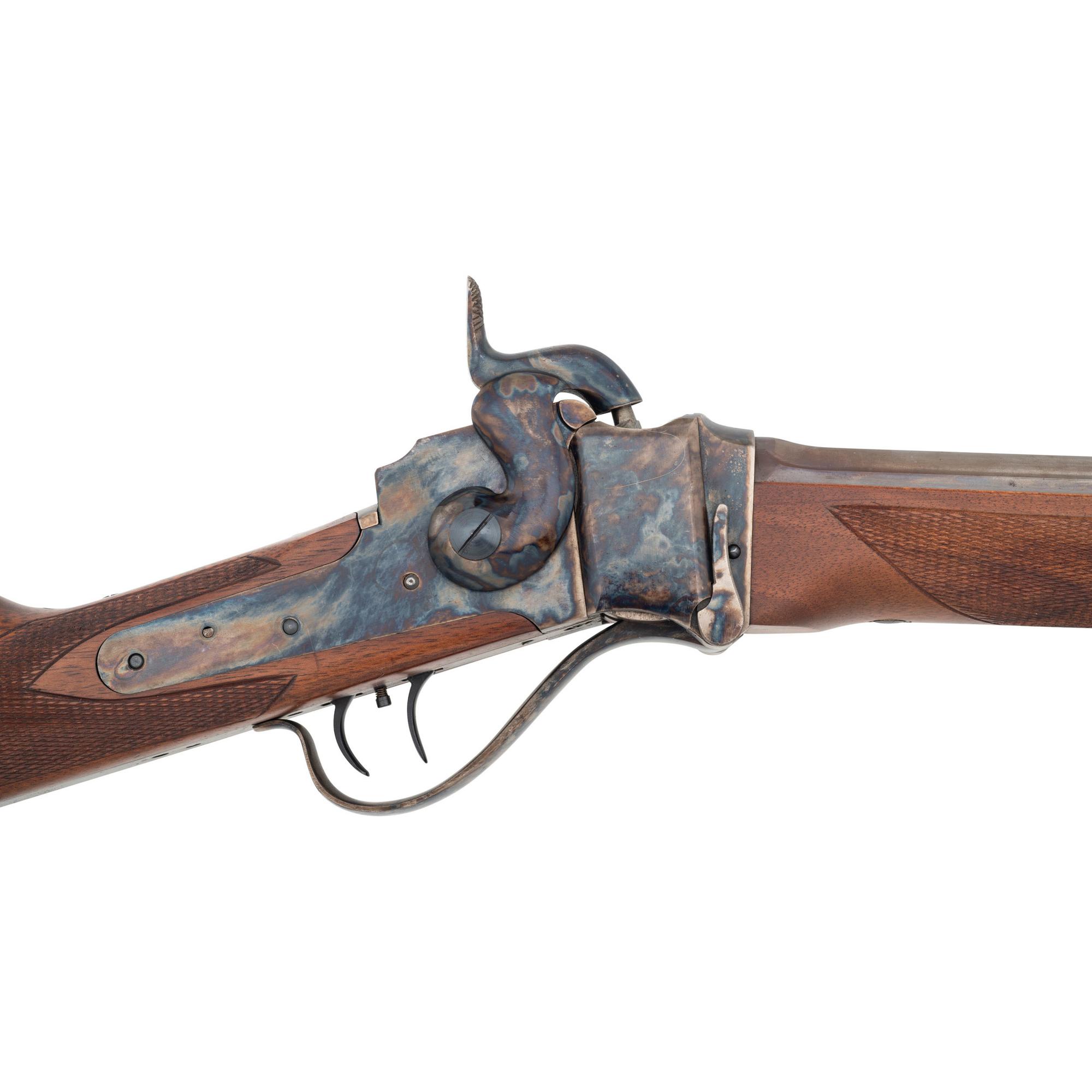Davide Pedersoli Sharps .54 Caliber Percussion Rifle with Case and Accessories