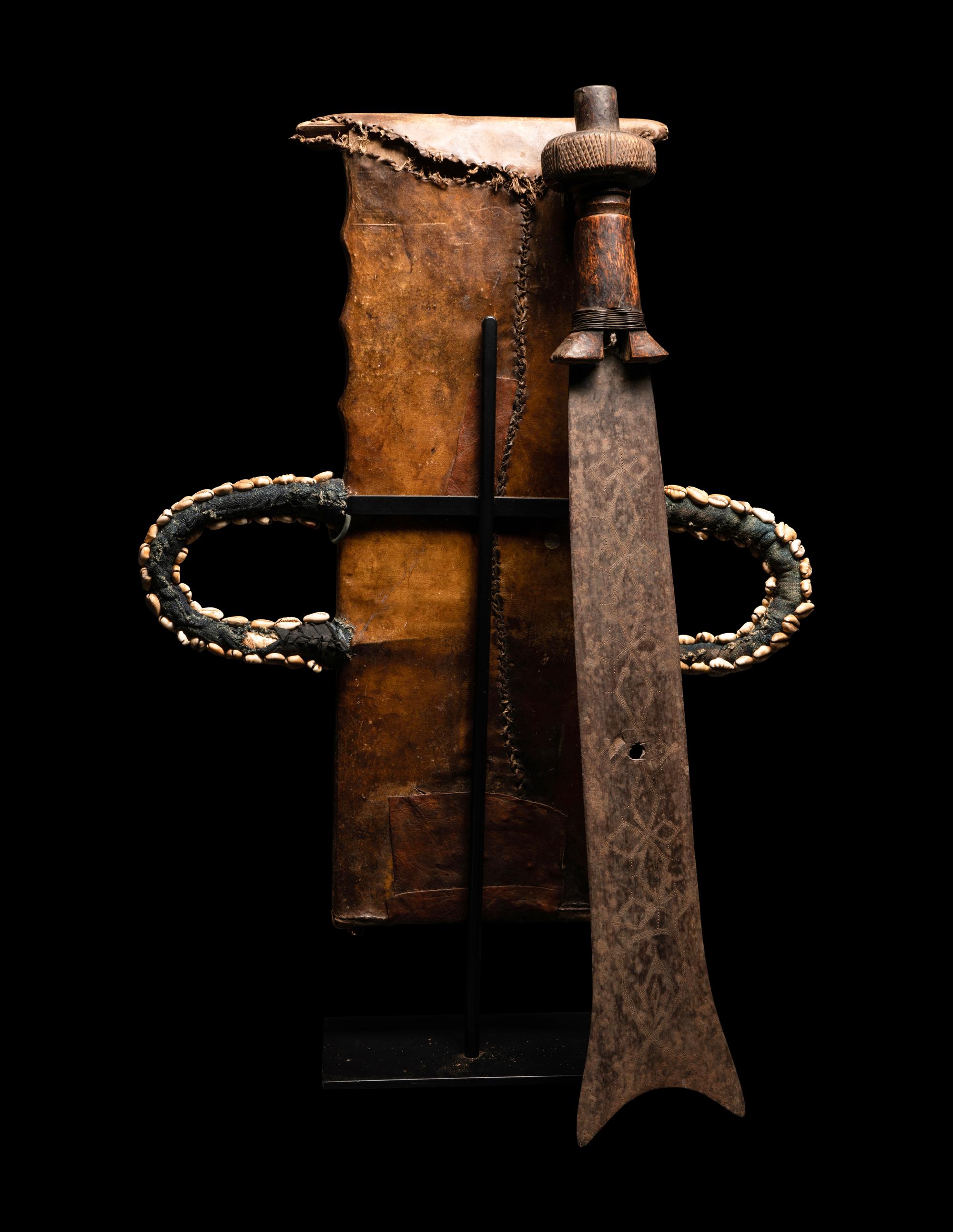A Bamum Prestige Knife with Sheath