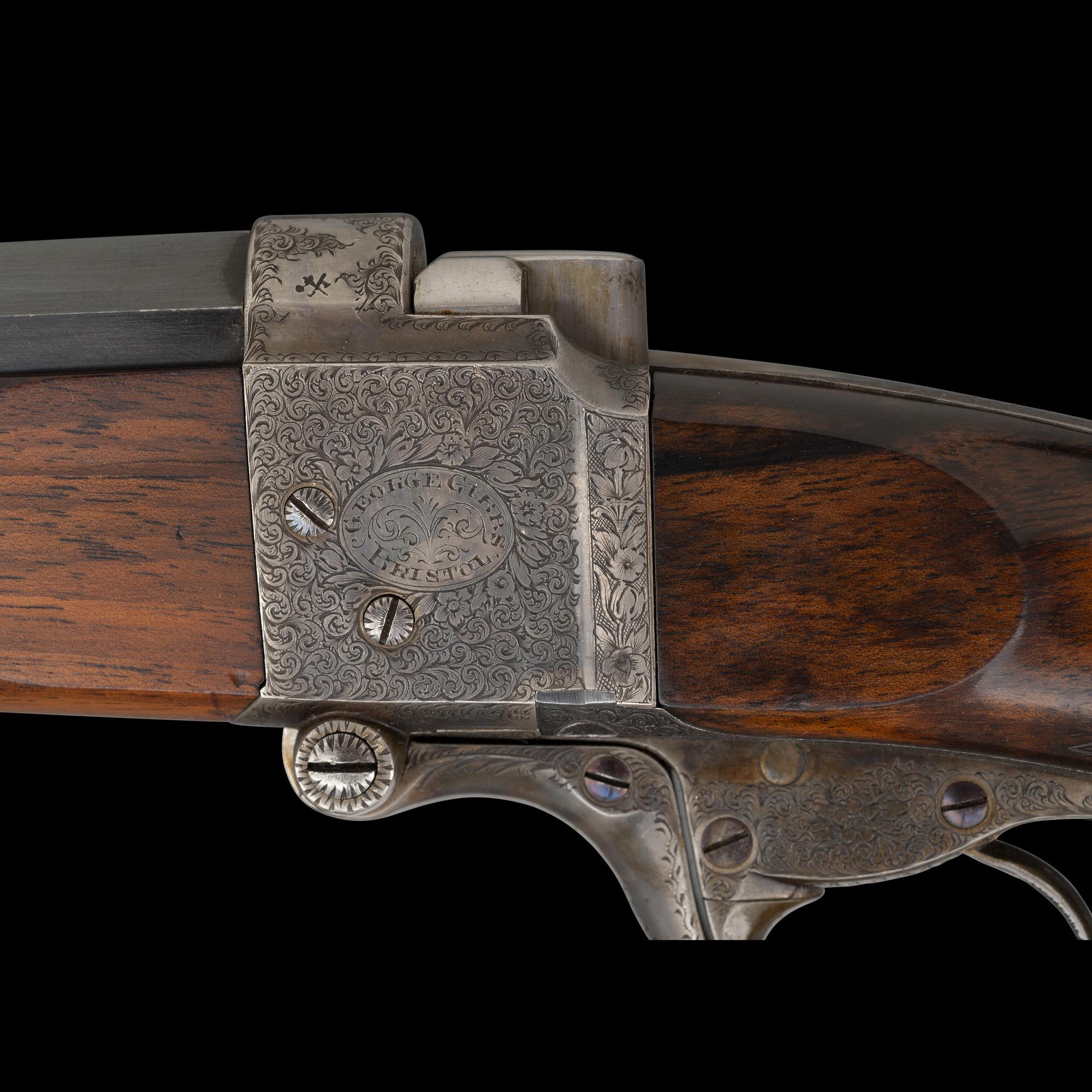 *George Gibbs Farquharson's Patent Small Frame Match Rifle with Side Cocking, Detachable Action and Tang Sight Published in Walter Winfer's "British Single Shot Rifles"