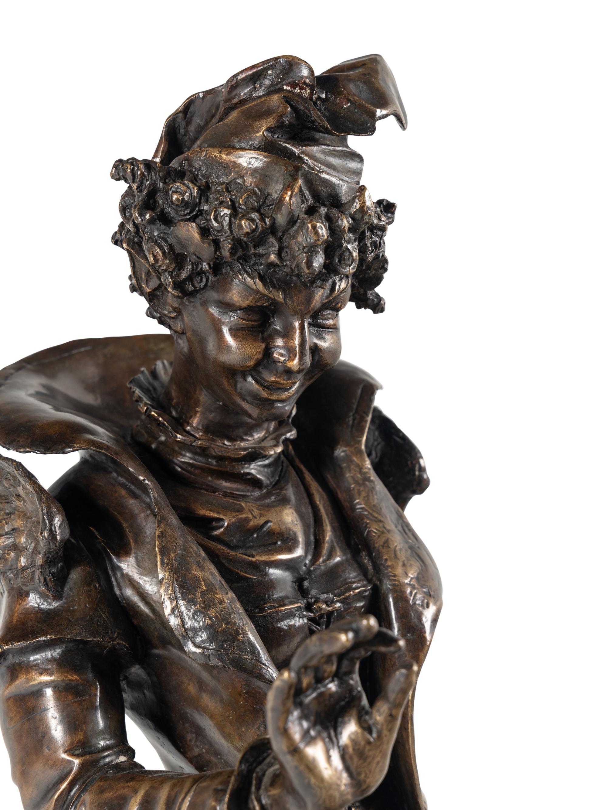 An Italian Bronze 'Mrs. Devil' Figure After Francesco Toso