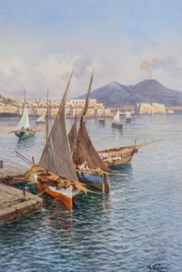 The Bay of Naples and Vesuvius