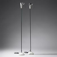 Pair of Bibip floor lamps for FLOS, USA, c. 1976