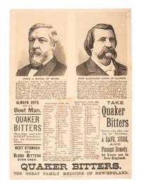 [1884 ELECTION]. A group of advertising cards and covers from the 1884 election, including:
