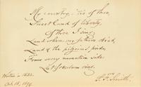 [Americana] Howe, Julia Ward, Irving Berlin, John Philip Sousa, Samuel F. Smith, and George F. Root. Display of Signed Patriotic Song Lyrics