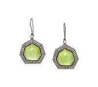 PERIDOT AND DIAMOND EARRINGS