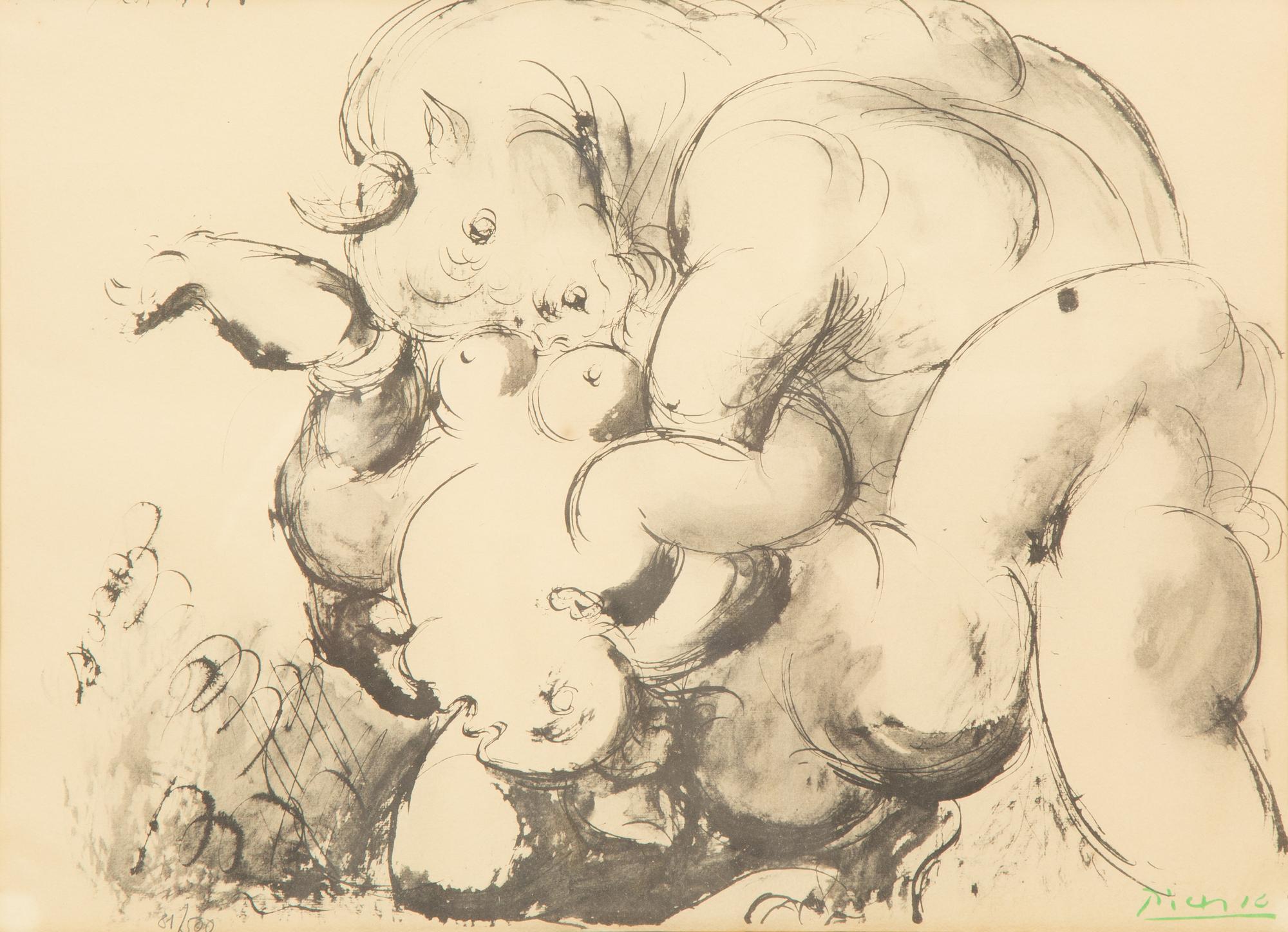 Minotaure et nue