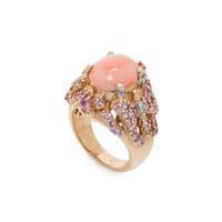 YELLOW GOLD AND CORAL JEWELRY