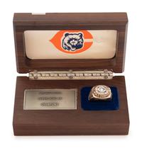 A Rare Jostens 1985 Chicago Bears Super Bowl XX Championship Salesman Sample Ring Crafted to William "The Refrigerator" Perry's Size With Original Presentation Box