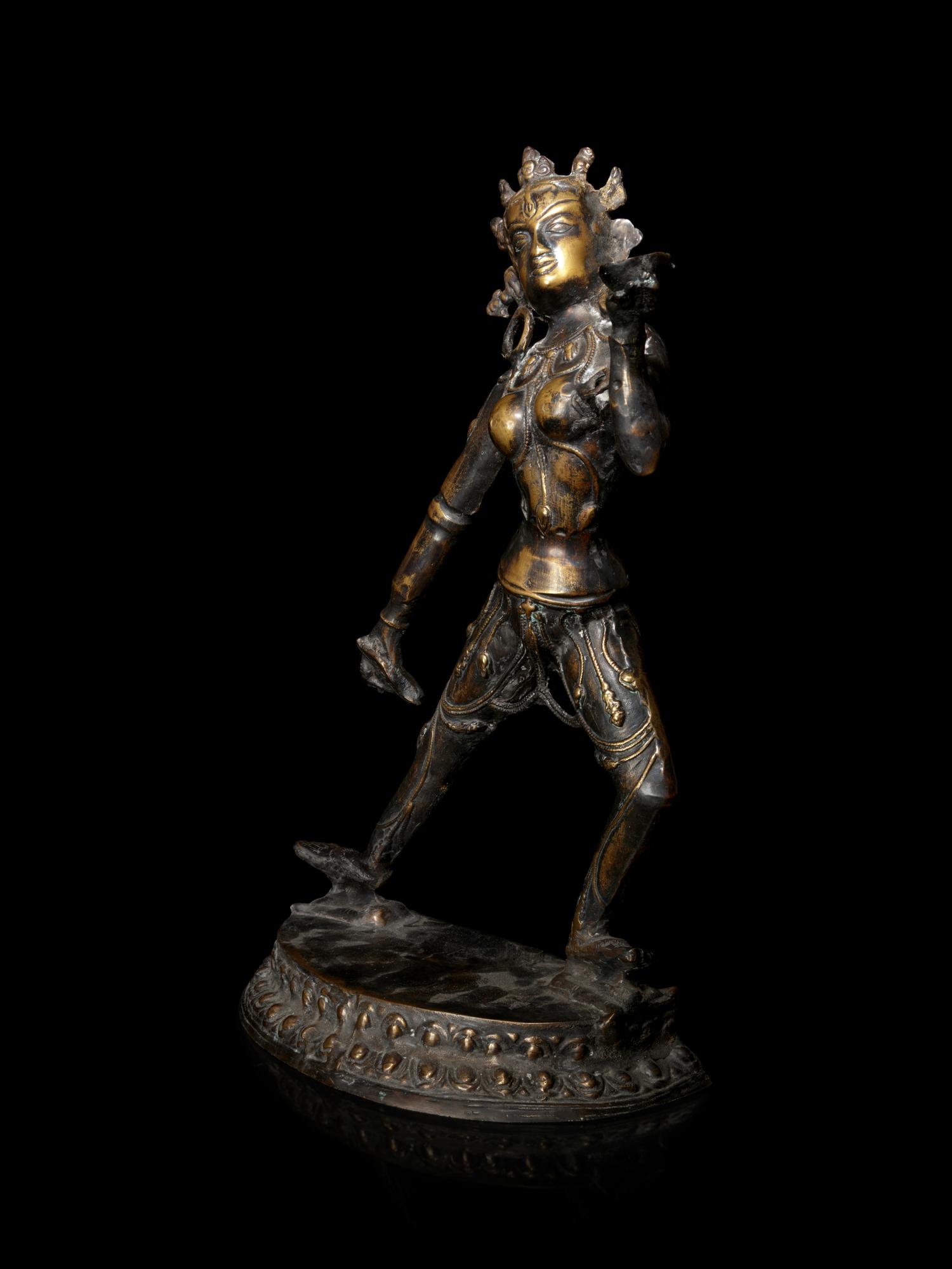 A Sino-Tibetan Bronze Figure of Vajrayogini