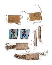 Collection of Plains and Plateau Beaded Armbands and Cuffs