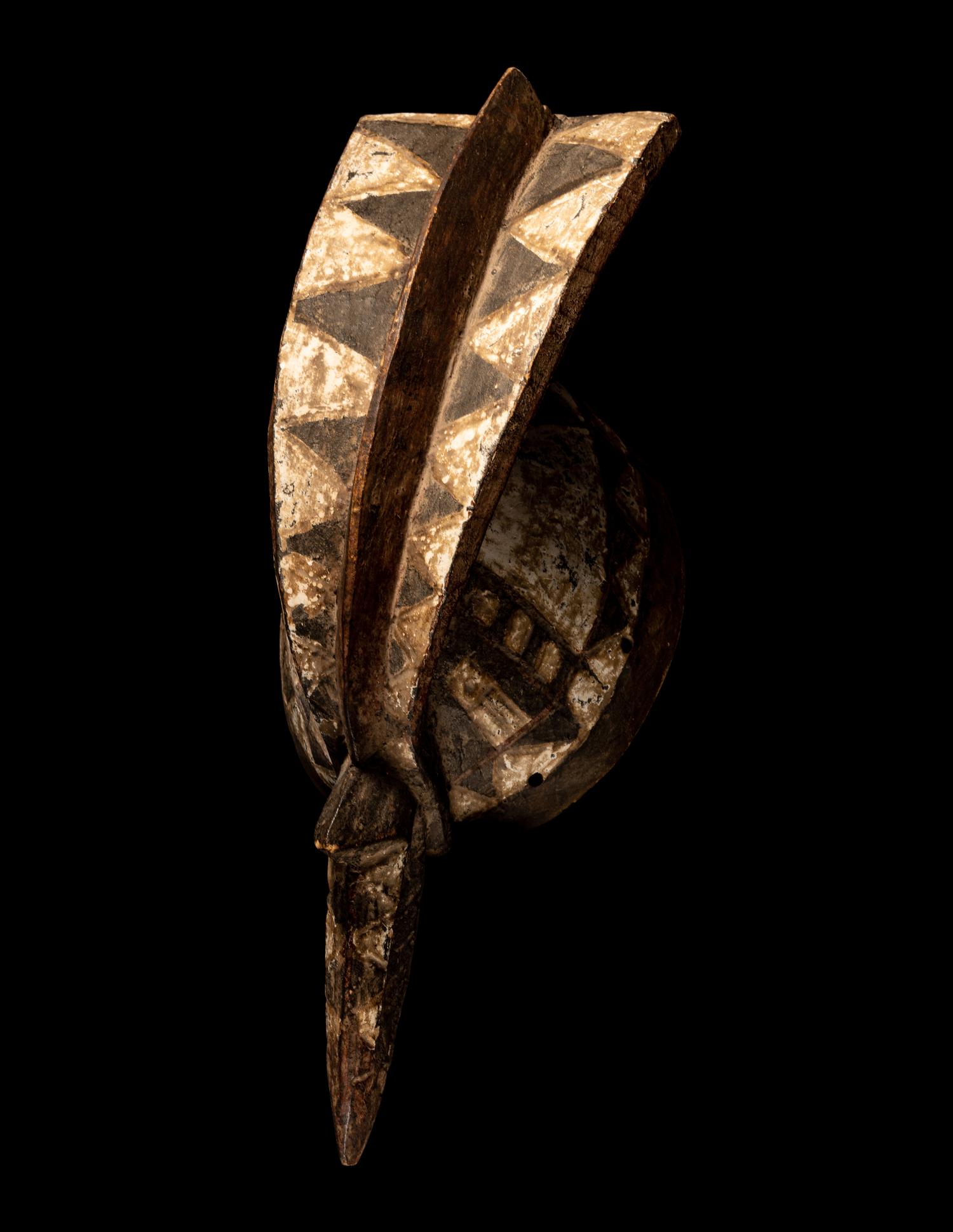 Two Mossi Wood Bird Helmet Masks