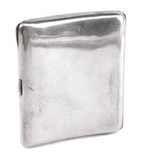 An Enameled Silver Cigarette Case, Likely American, Late 19th/Early 20th Century, the lid enameled to show an Orientalist nude figure i