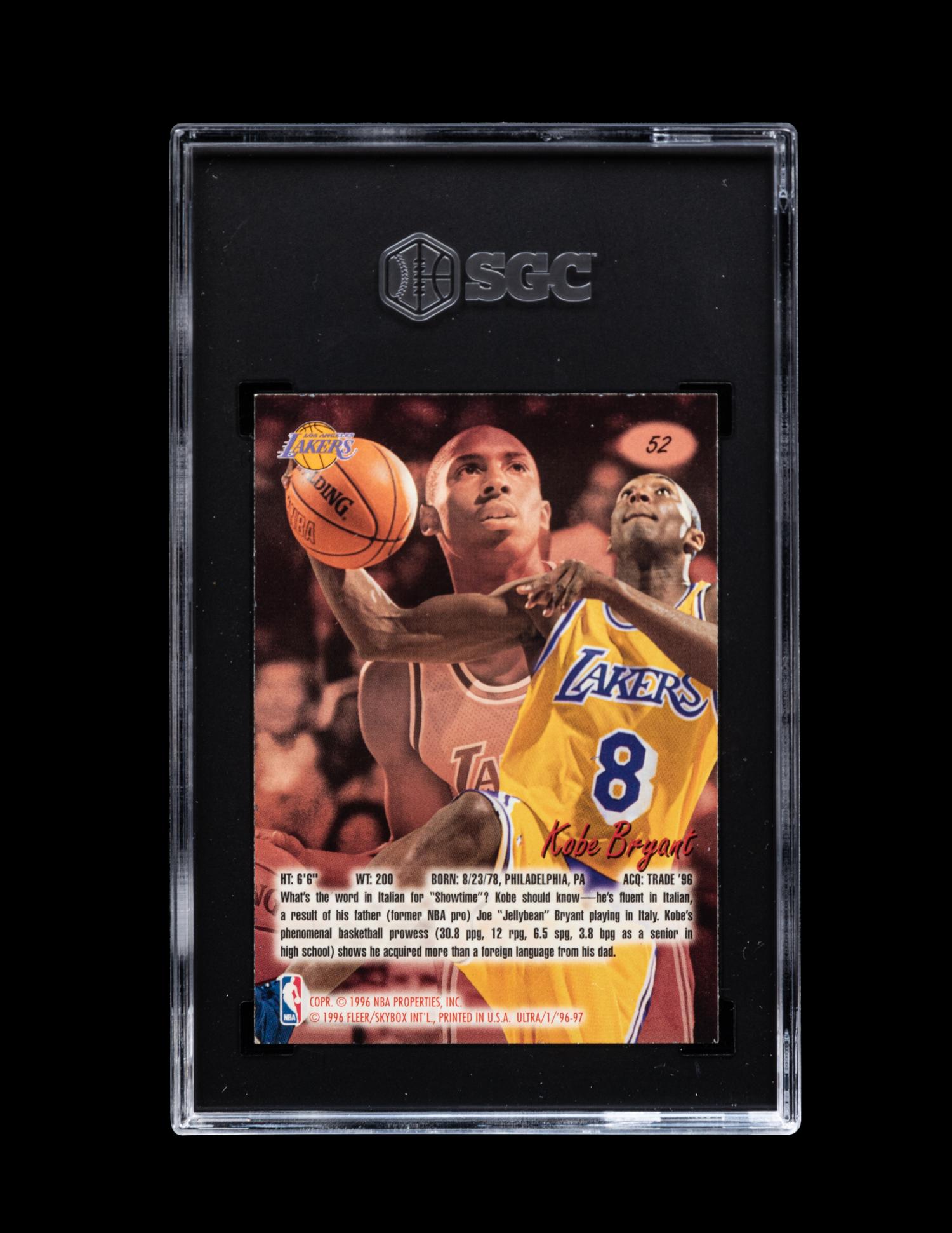 A Group of 1996-97 Fleer Ultra Kobe Bryant Rookie Basketball Cards,