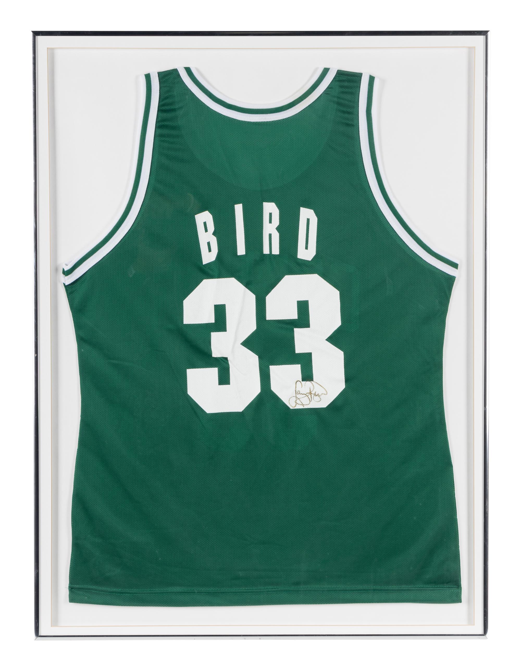 A Larry Bird Signed Autograph Boston Celtics Jersey,