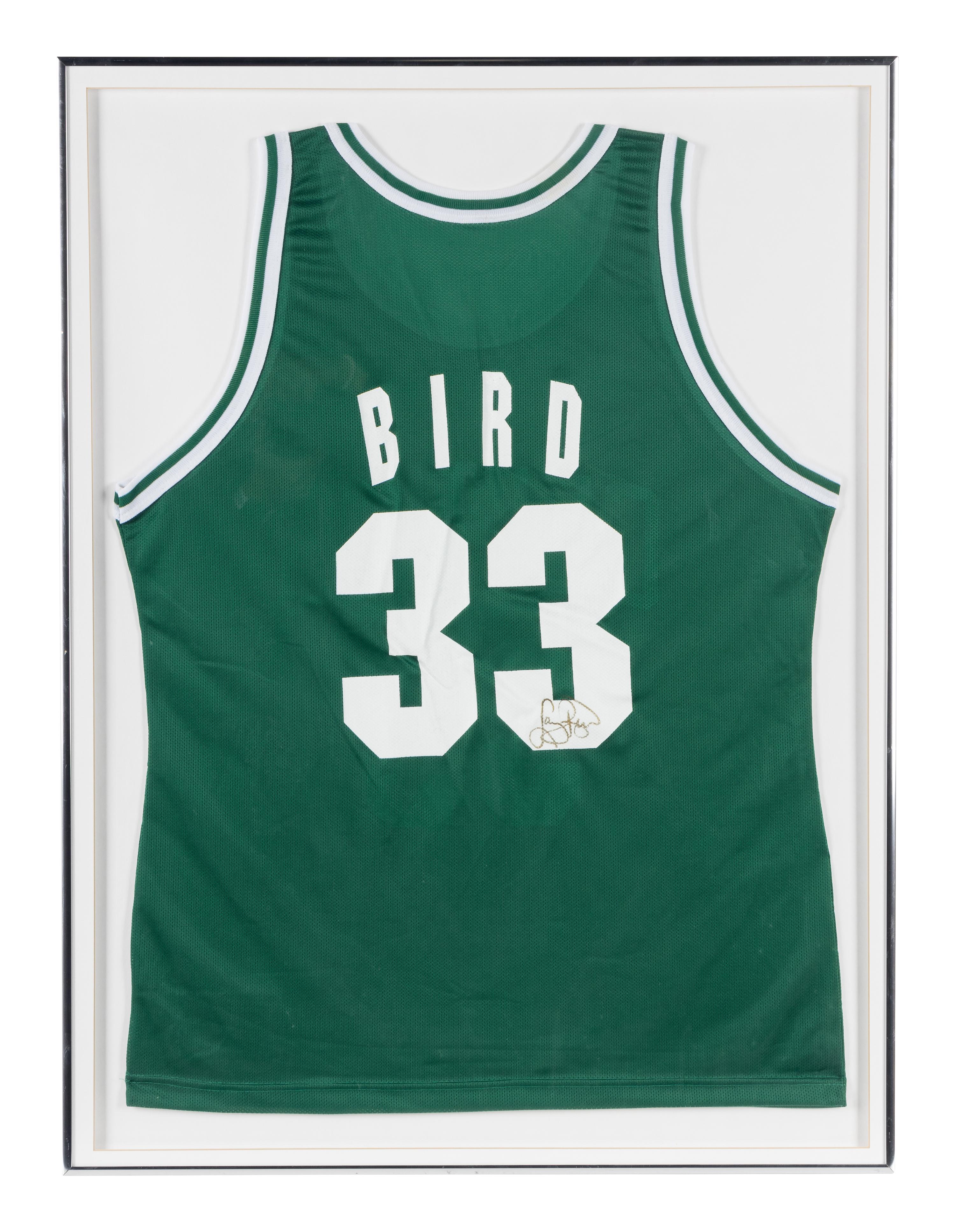 A Larry Bird Signed Autograph Boston Celtics Jersey,