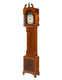 An English Mahogany "Adam and Eve" Automaton Longcase Clock