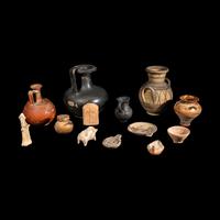 A Group of 13 Greco-Roman Terracotta Objects