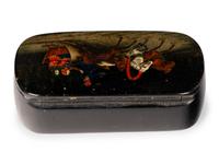 A Russian Lacquer Snuff Box