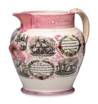 An Unusually Large Lug-Handled Sunderland Lustreware Jug