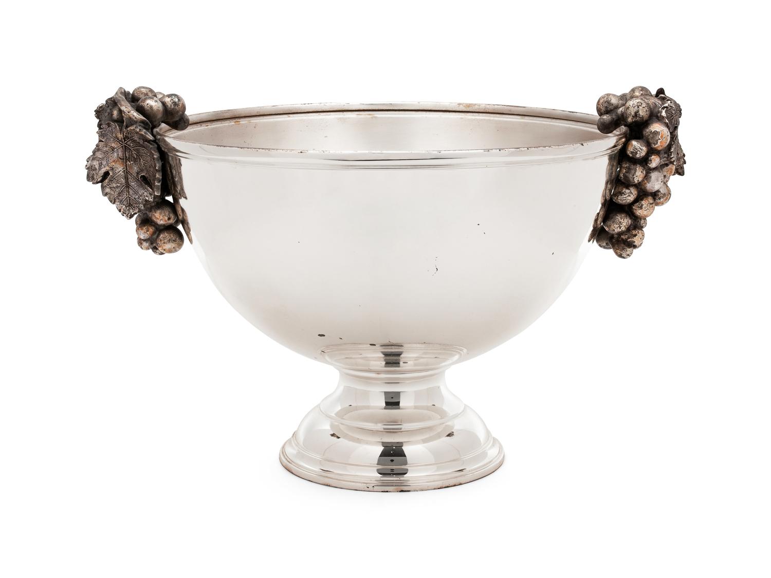 A Silver Plate Punch Bowl — 20TH CENTURY
