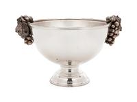 A Silver Plate Punch Bowl — 20TH CENTURY