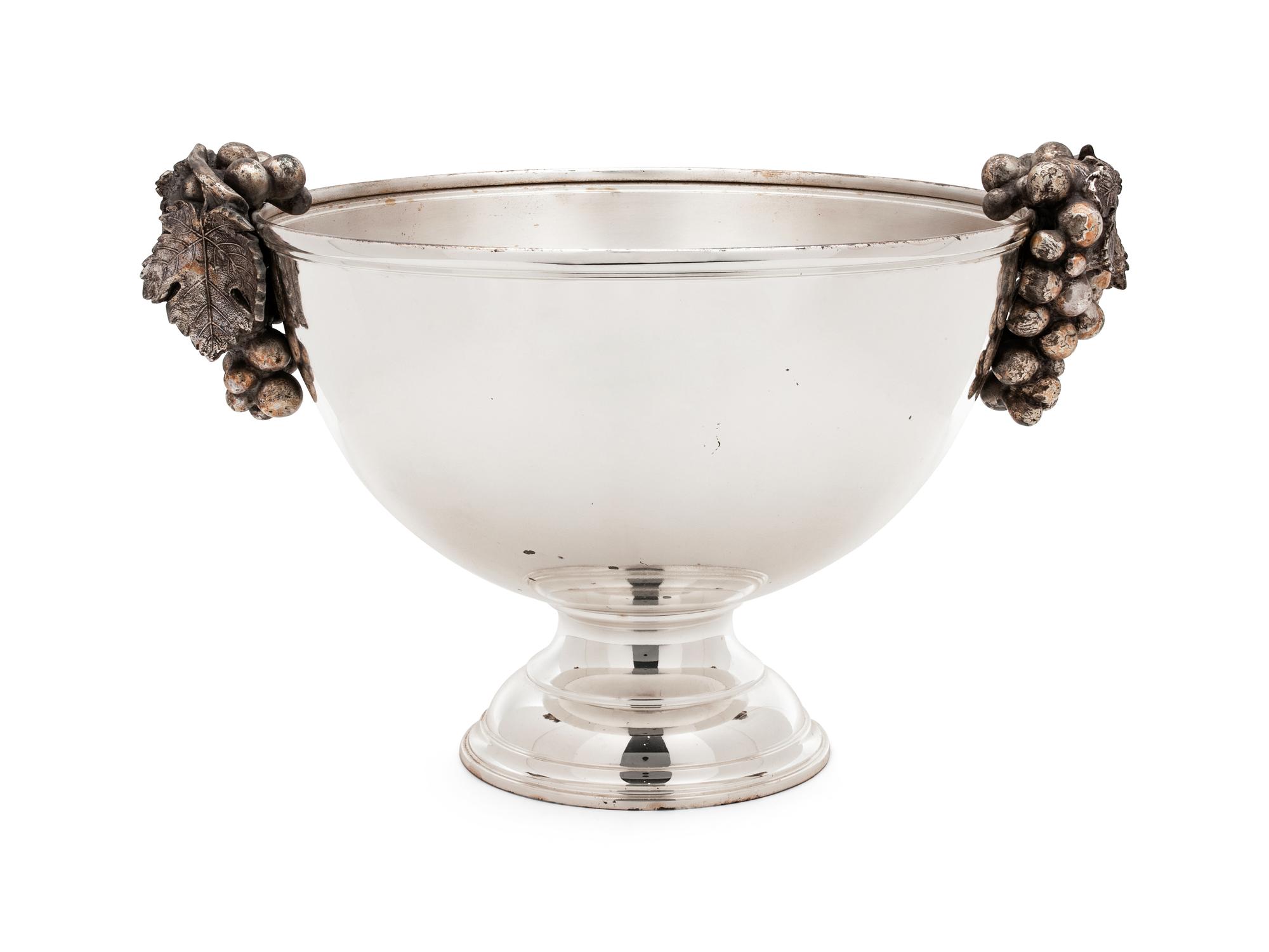 A Silver Plate Punch Bowl — 20TH CENTURY