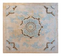 An Unusual Indian Cotton Carpet of Chinese Design