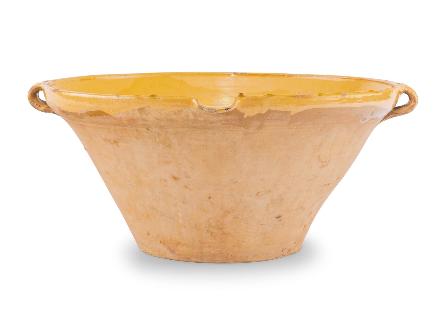 A Large French Glazed Earthenware Tian