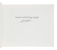 ADAMS, Ansel (1902-1984). Yosemite and the Range of Light . Boston: New York Graphic Society, 1979.
