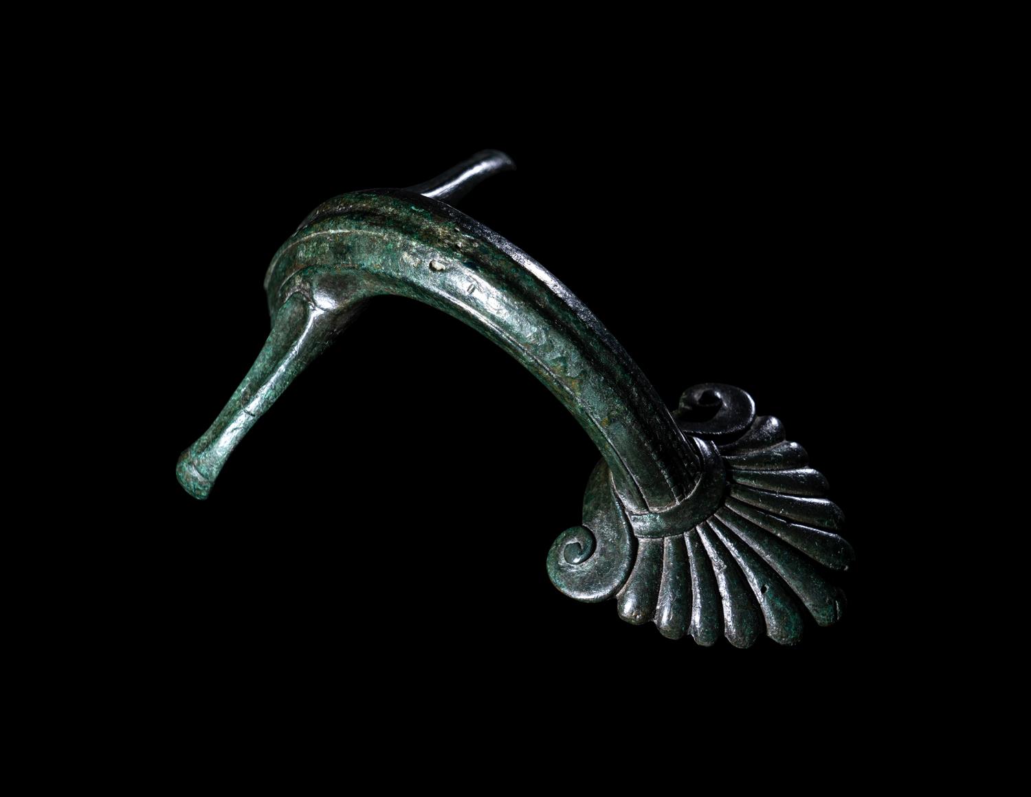 A Greek Bronze Hydria Handle