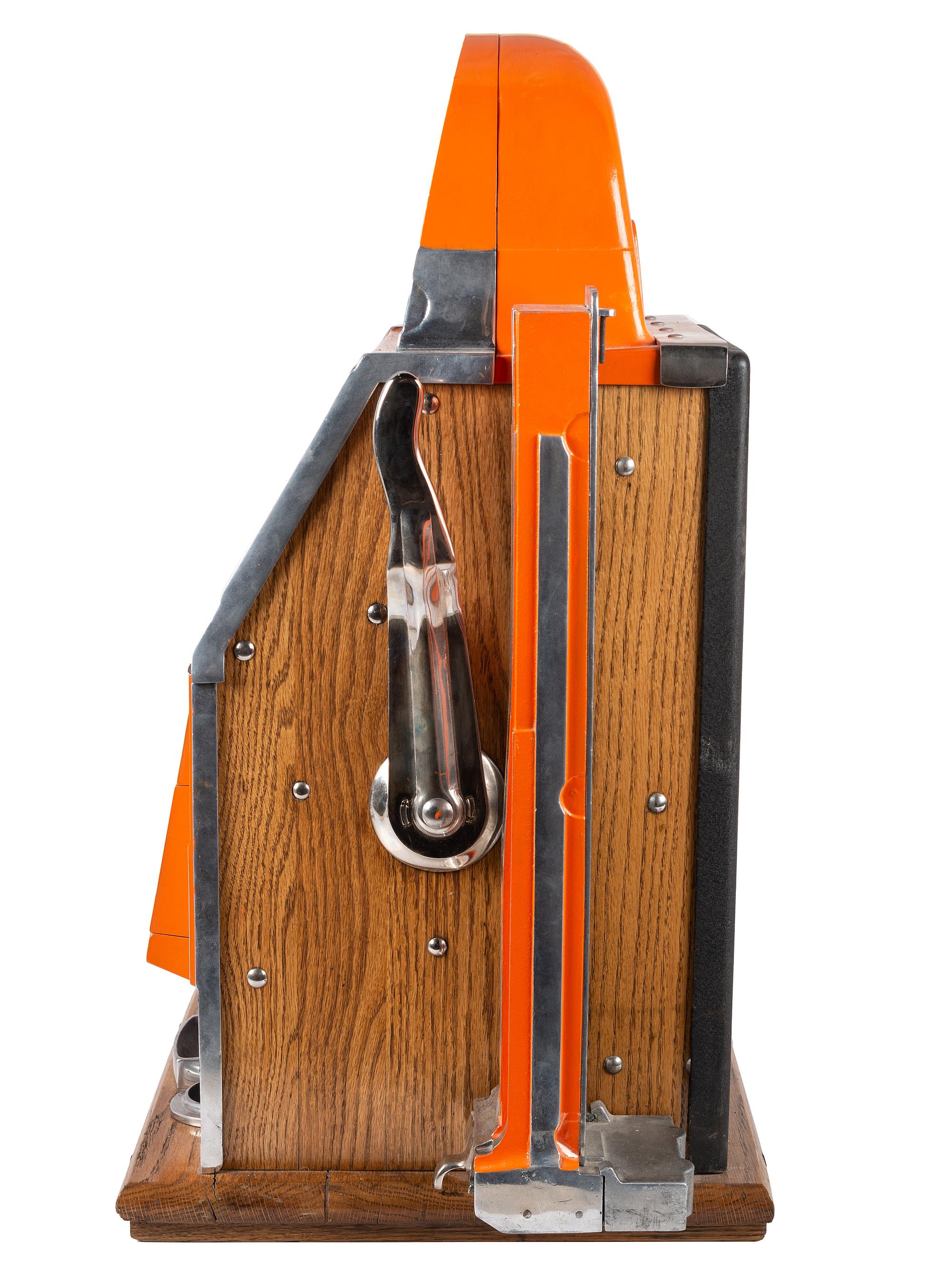 A Mills 5 Cent Bell Fruit Gum Slot Machine