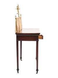 A Mahogany George III-Style Sideboard with Brass Gallery Rail