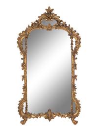 A Louis XV Style Giltwood Mirror