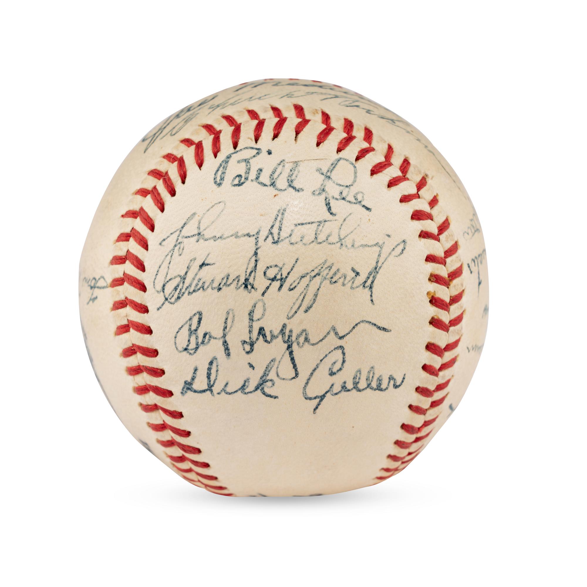 A 1945 Boston Braves Team Signed Autograph Baseball (Beckett Authentication Services Letter of Authenticity),