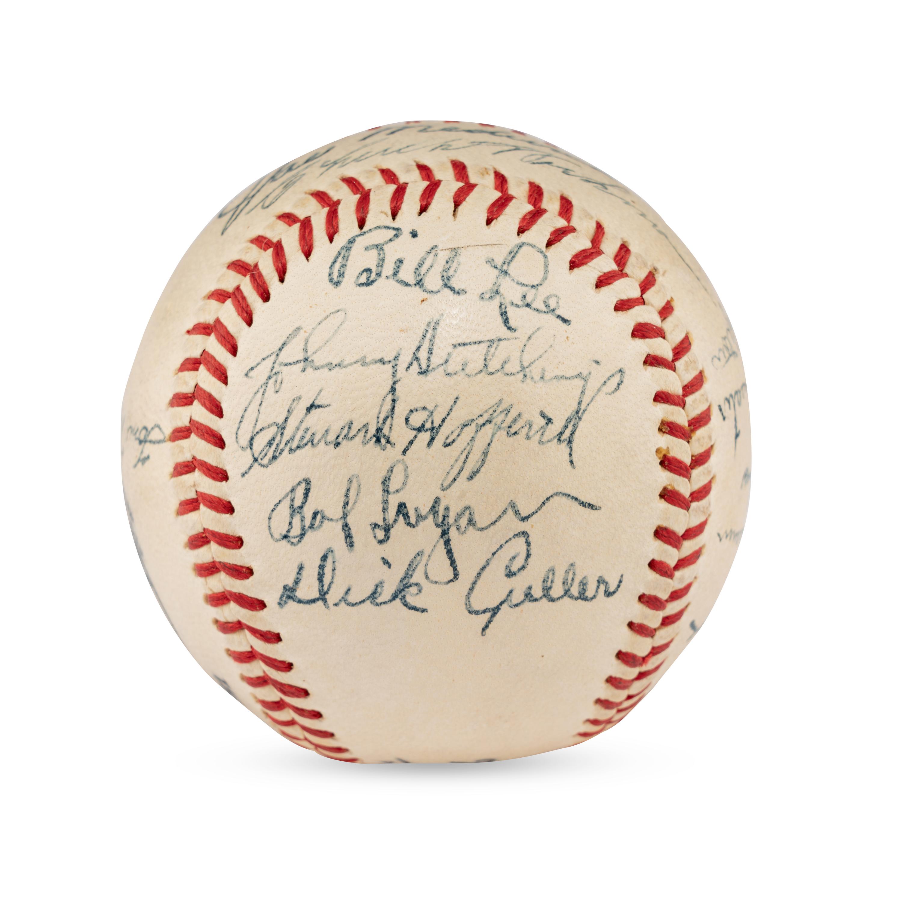 A 1945 Boston Braves Team Signed Autograph Baseball (Beckett Authentication Services Letter of Authenticity),