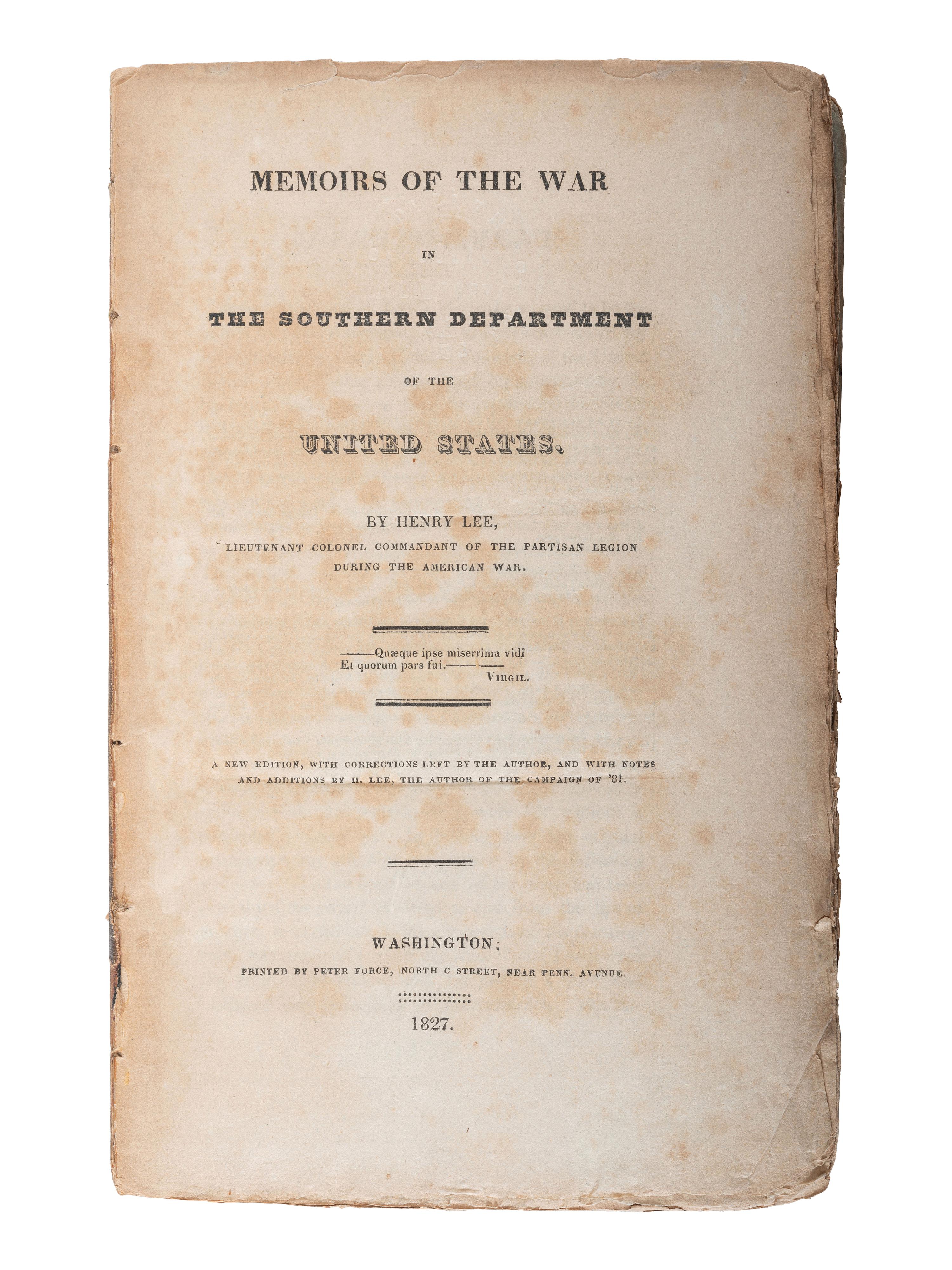 [AMERICAN HISTORY]. A group of American history books, including the Revolutionary War, comprising: