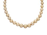 GOLDEN CULTURED PEARL NECKLACE